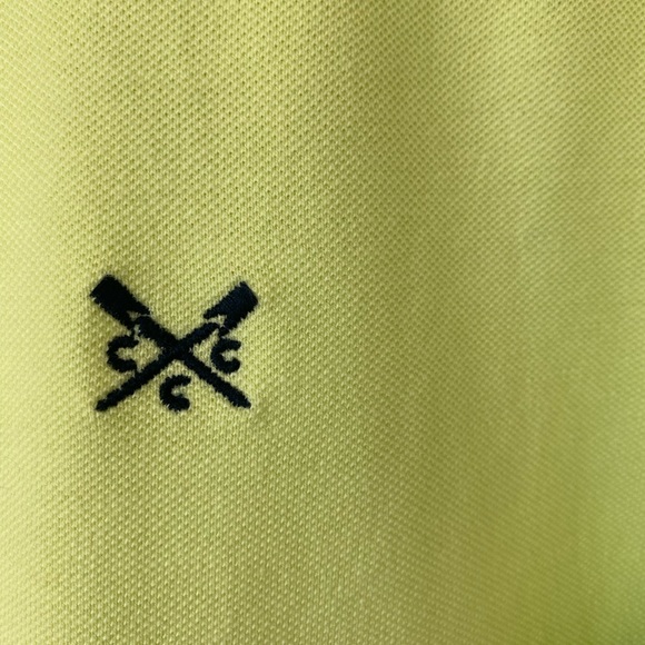 Crew Clothing Company Men’s Classic Pique Polo Shirt in Citrus Lime Size Medium - Picture 6 of 15